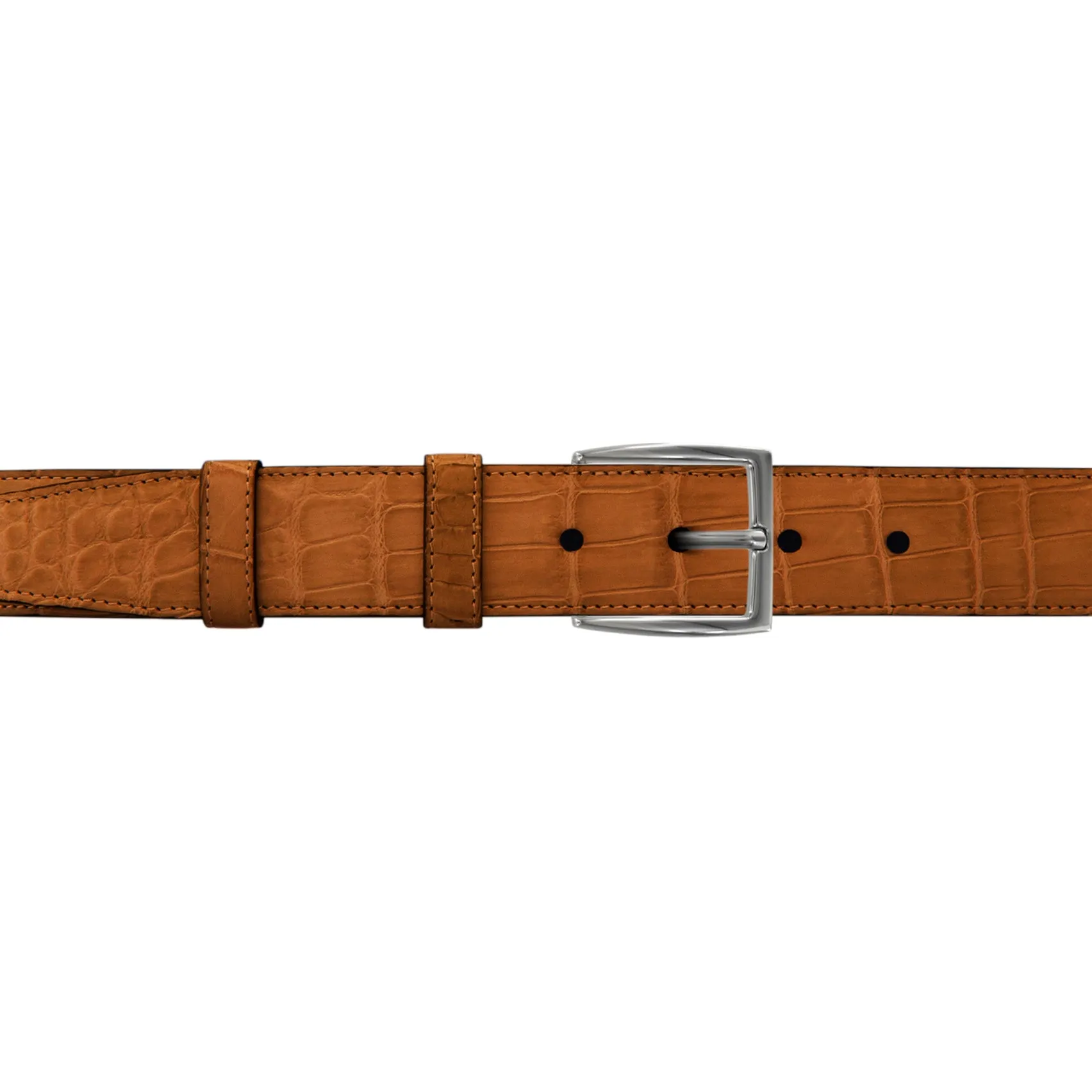 1 1/4" Dark Sand Classic Belt with Winston Dress Buckle in Polished Nickel