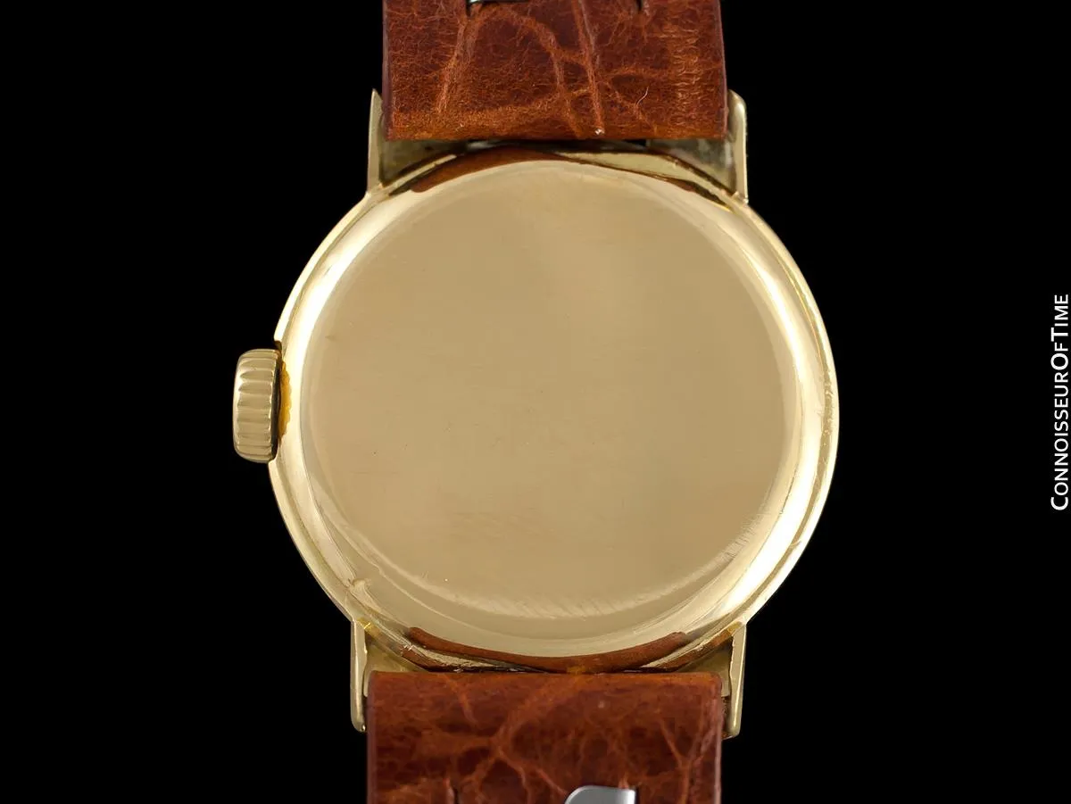1930's Patek Philippe Vintage Art Deco Mens Small Midsize Handwound Watch - 18K Gold