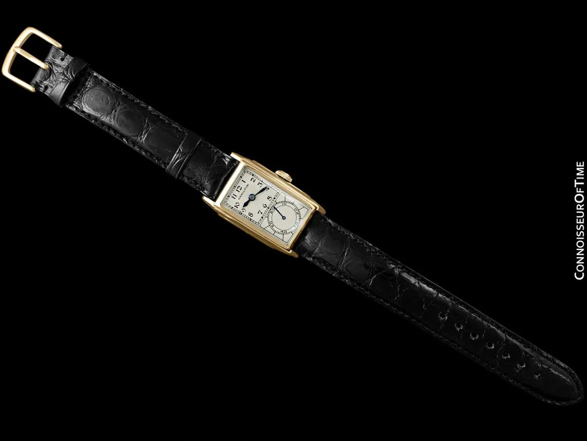 1935 Hamilton Seckron Vintage Duo Dial 14K Gold Filled Mens Watch - Doctor's Watch