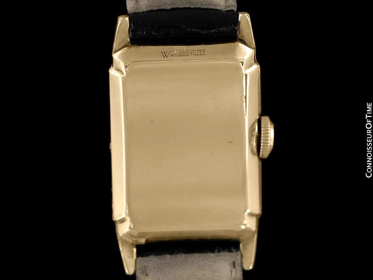 1935 Hamilton Seckron Vintage Duo Dial 14K Gold Filled Mens Watch - Doctor's Watch