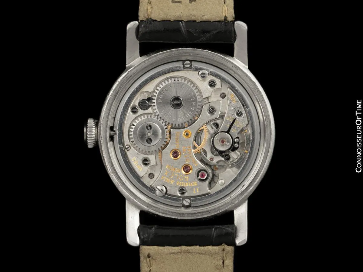 1942 Rolex Oyster Vintage Mens WWII Era Stainless Steel Watch Ref. 4127 - The Athlete