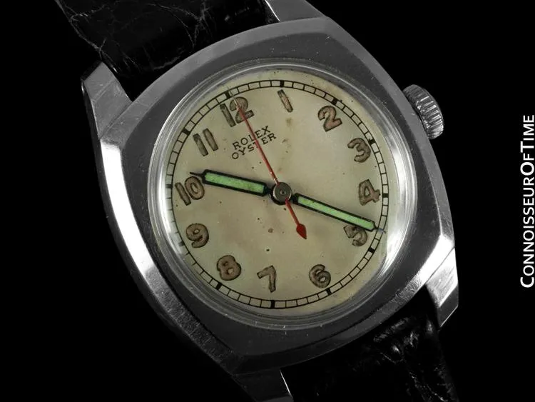 1943 Rolex Oyster Army Vintage Mens Midsize Watch Ref. 3139 - Stainless Steel