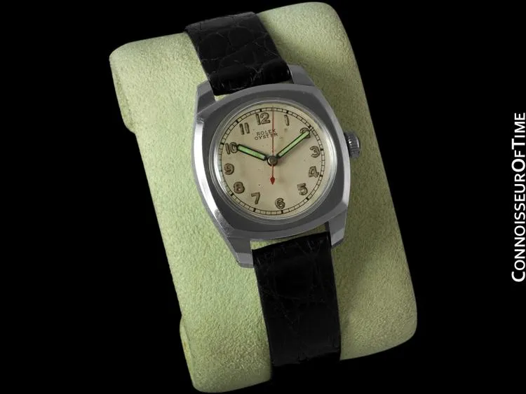 1943 Rolex Oyster Army Vintage Mens Midsize Watch Ref. 3139 - Stainless Steel