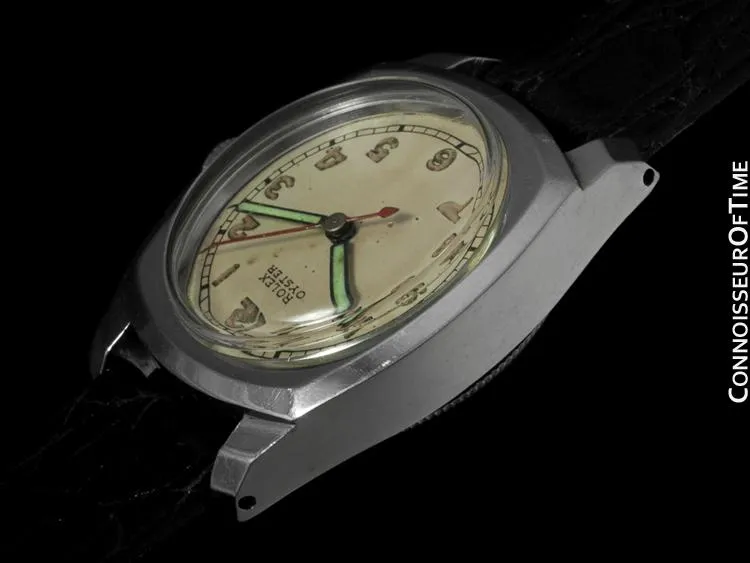 1943 Rolex Oyster Army Vintage Mens Midsize Watch Ref. 3139 - Stainless Steel