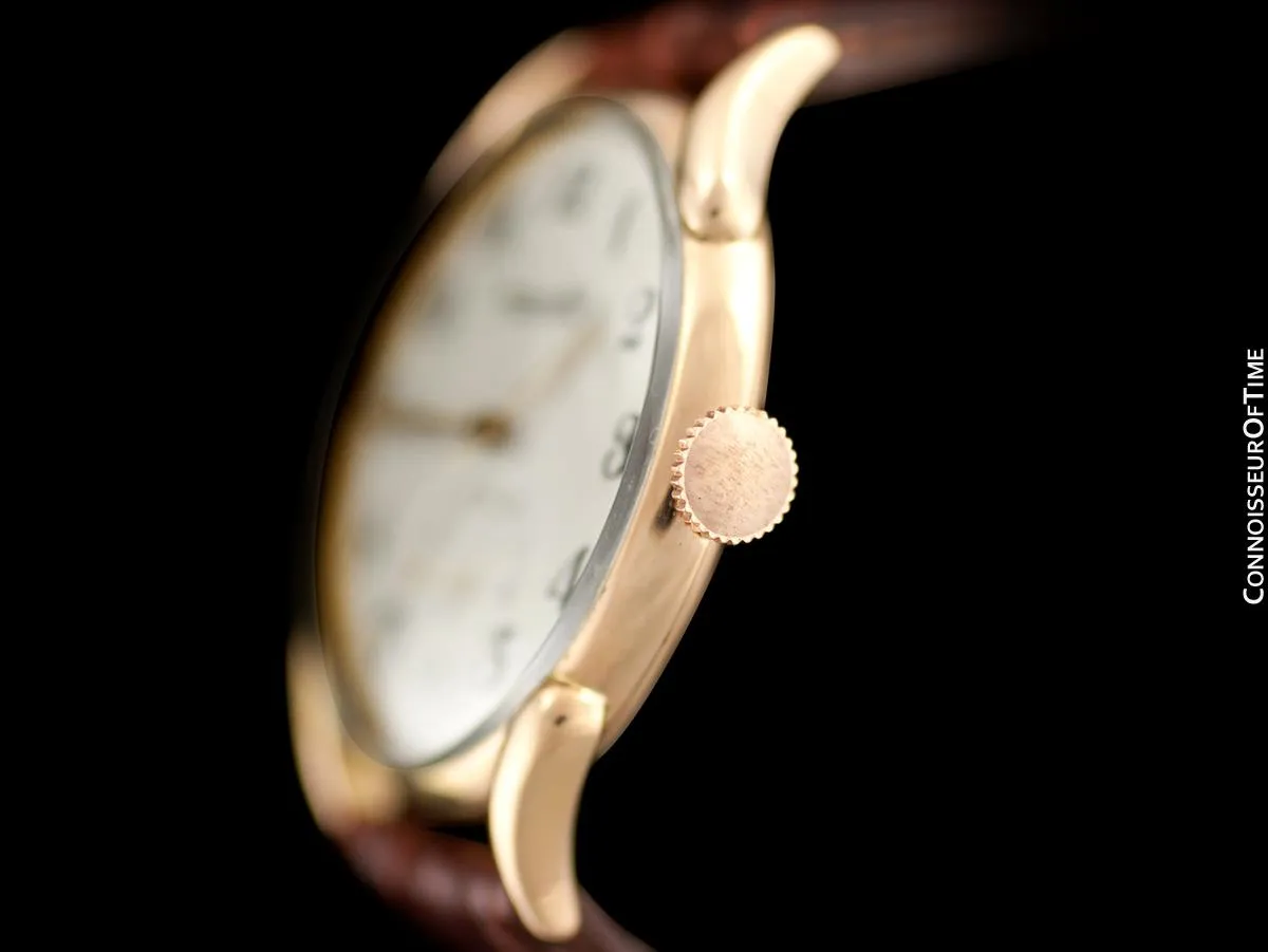 1946 IWC Vintage Mens Large Claw Lug Watch - 18K Rose Gold