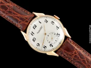 1946 IWC Vintage Mens Large Claw Lug Watch - 18K Rose Gold