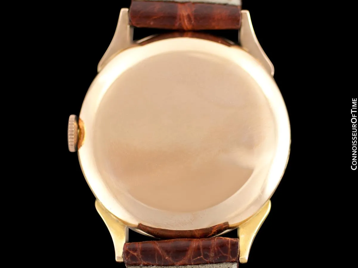 1946 IWC Vintage Mens Large Claw Lug Watch - 18K Rose Gold