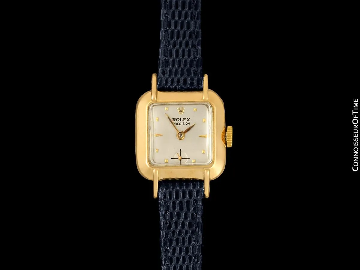 1947 Rolex Precision Pre-Cellini Vintage Ladies Watch, Ref. 4391 - 14K Gold