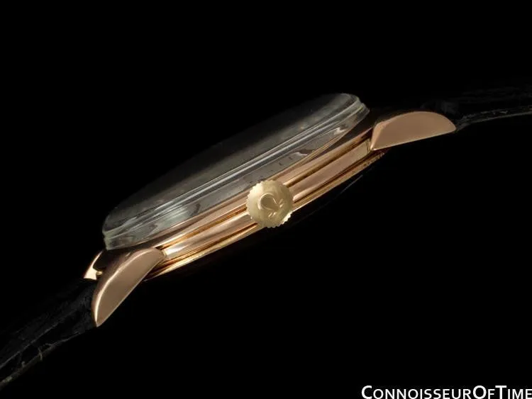 1949 Omega Vintage Mens Mid Century Full Size Watch, Automatic - 18K Rose Gold