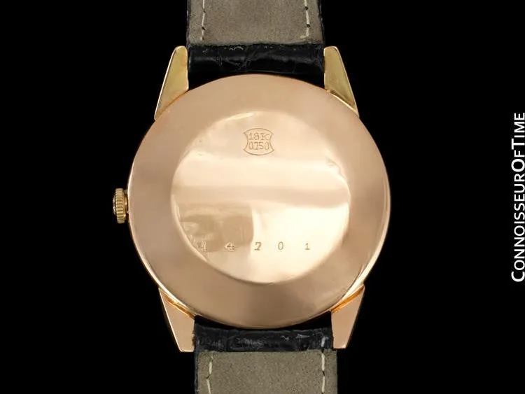 1949 Omega Vintage Mens Mid Century Full Size Watch, Automatic - 18K Rose Gold