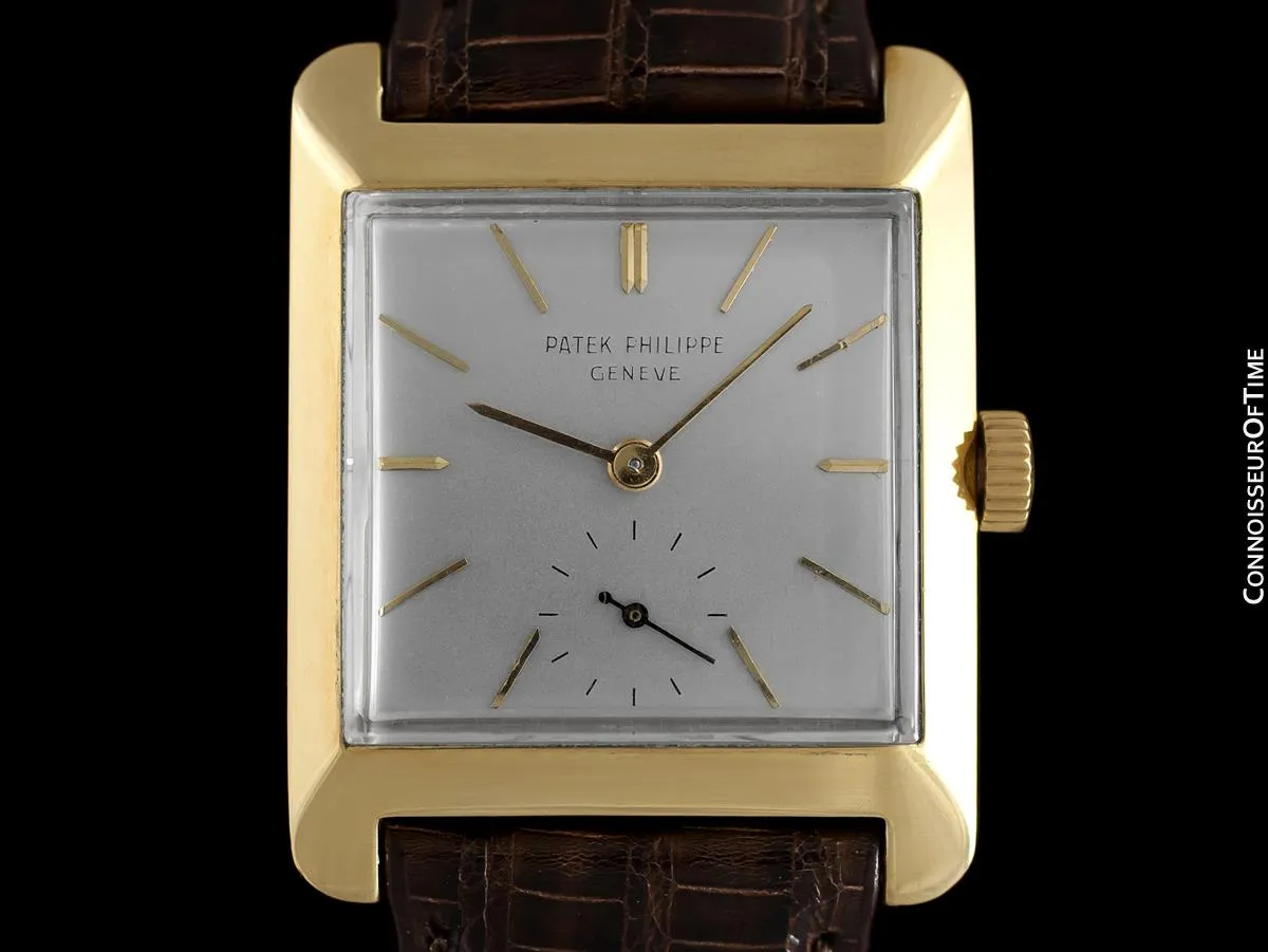 1950's Patek Philippe Vintage Mens Handwound Watch, Ref. 2488 - 18K Gold