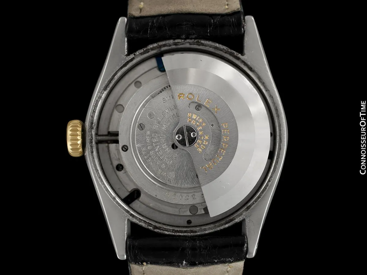 1952 Rolex Oyster Perpetual Mens Vintage Ref. 6084 Watch, Stainless Steel & Gold