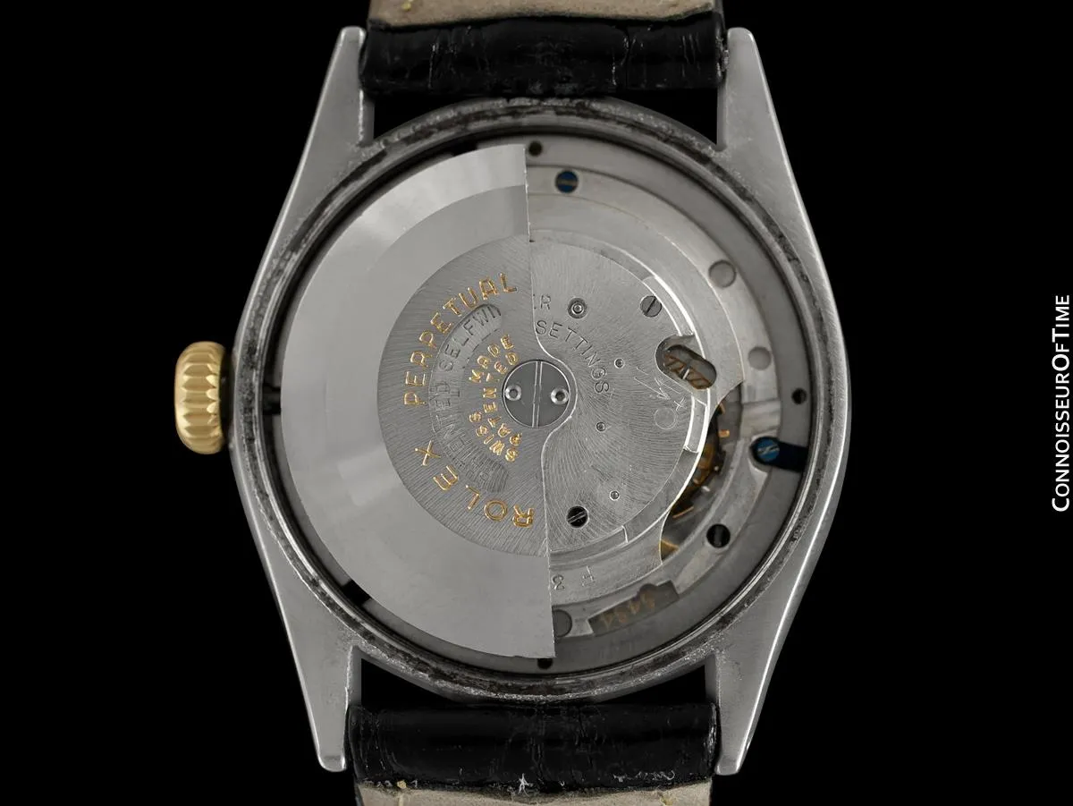 1952 Rolex Oyster Perpetual Mens Vintage Ref. 6084 Watch, Stainless Steel & Gold