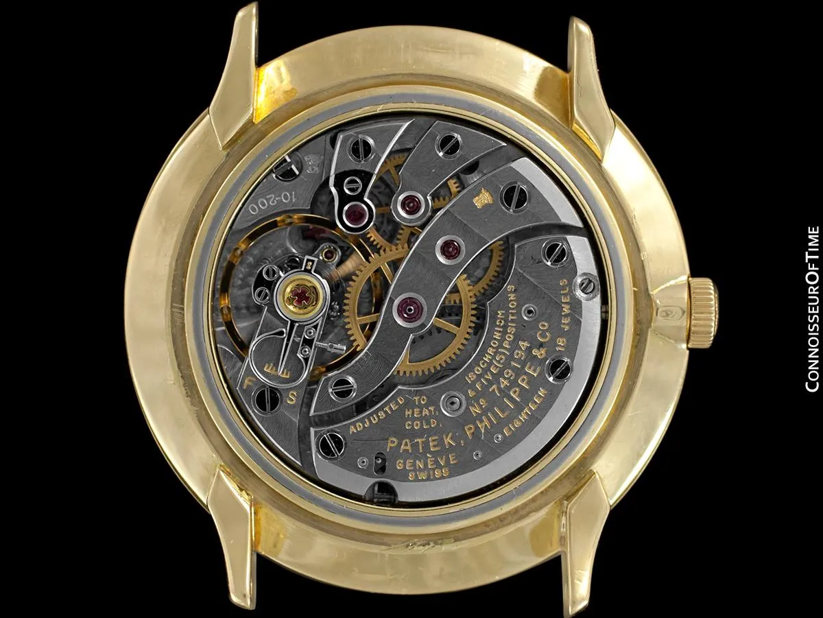 1960 Patek Philippe Vintage Mens Handwound Watch, Ref. 2573 - 18K Gold