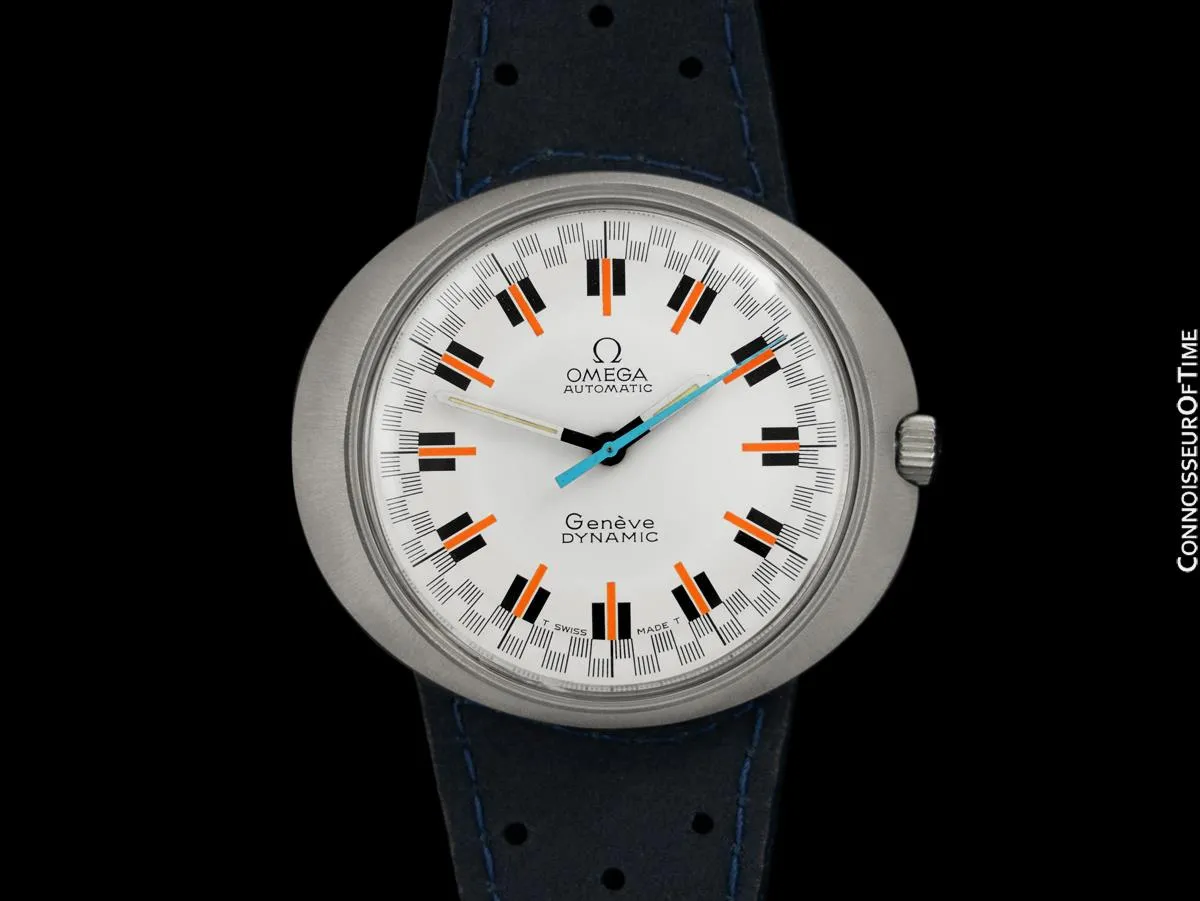 1960's Omega Dynamic Vintage Mens Day Date Watch with Racing Dial - Stainless Steel