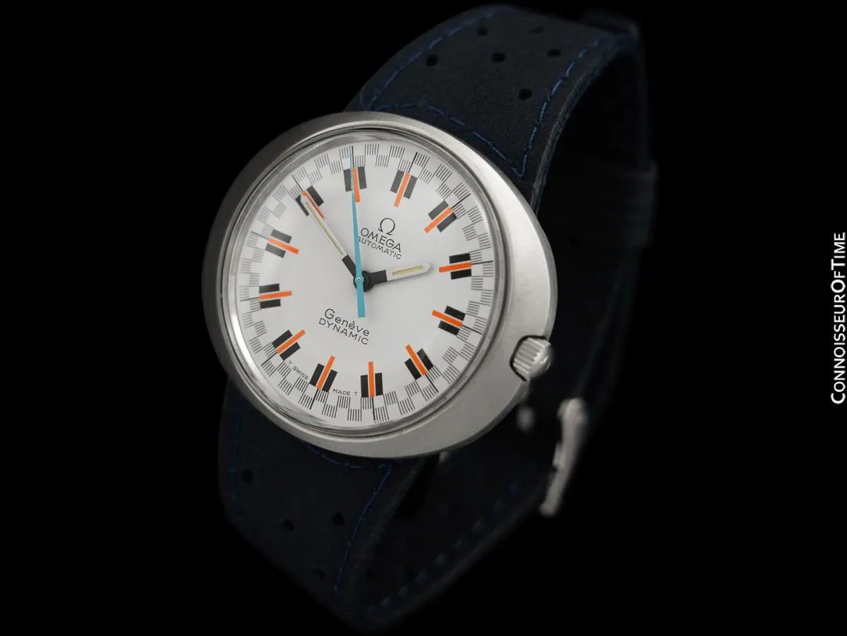 1960's Omega Dynamic Vintage Mens Day Date Watch with Racing Dial - Stainless Steel
