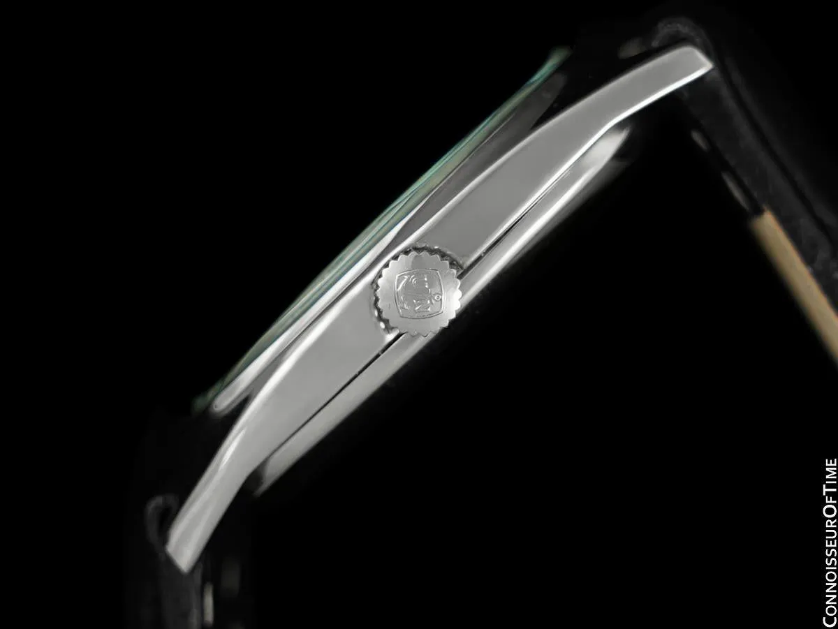 1960's Ulysse Nardin Vintage Mens Midsize Tonneau Watch - Stainless Steel