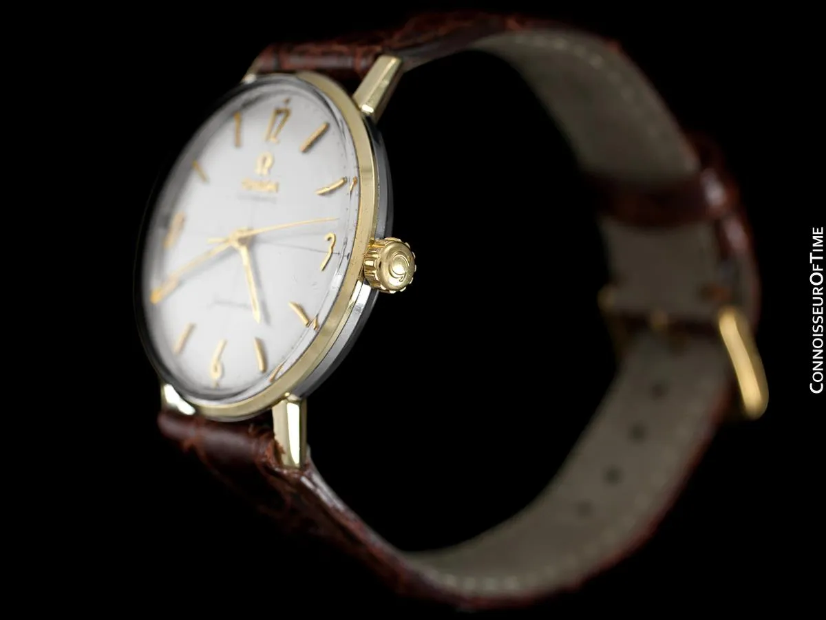 1962 Omega Seamaster Vintage Mens Auotmatic Watch with Cal. 552 - 14K Gold & Stainless Steel