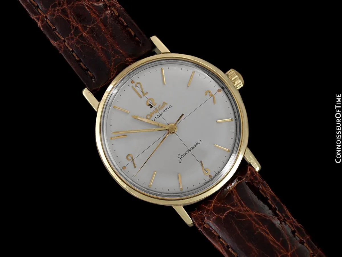 1962 Omega Seamaster Vintage Mens Auotmatic Watch with Cal. 552 - 14K Gold & Stainless Steel