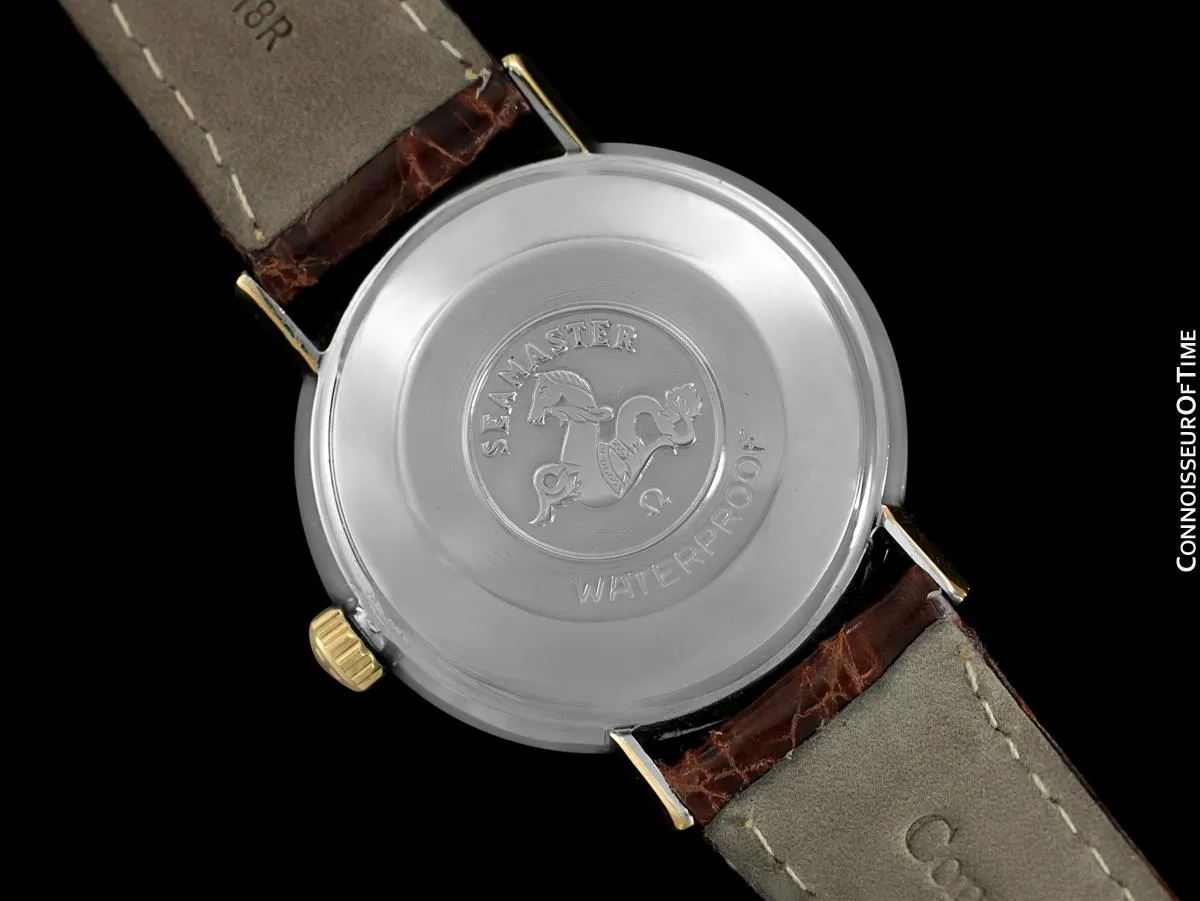 1962 Omega Seamaster Vintage Mens Auotmatic Watch with Cal. 552 - 14K Gold & Stainless Steel