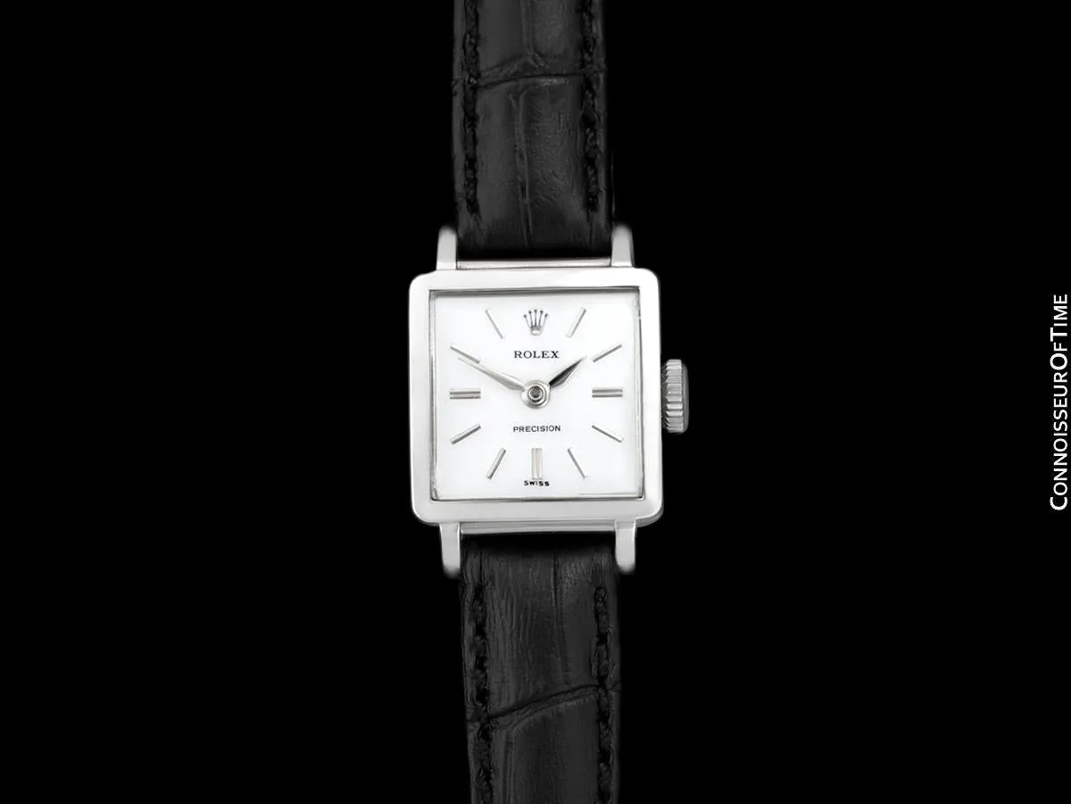 1963 Rolex Precision Pre-Cellini Vintage Ladies Watch, Ref. 3458 - Stainless Steel