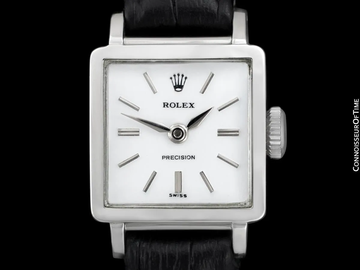 1963 Rolex Precision Pre-Cellini Vintage Ladies Watch, Ref. 3458 - Stainless Steel