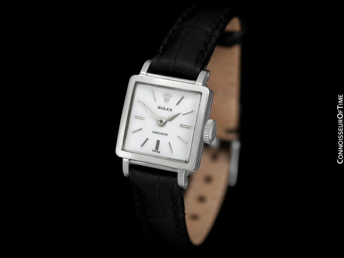 1963 Rolex Precision Pre-Cellini Vintage Ladies Watch, Ref. 3458 - Stainless Steel