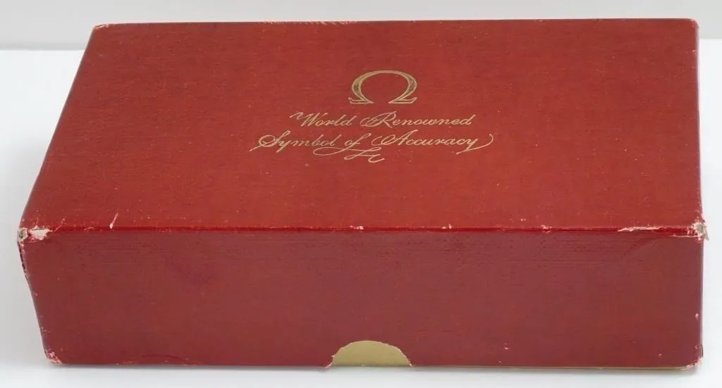 1966 Omega Seamaster De Ville Vintage Automatic Mens "Union Oil" Watch - 14K Gold with Rare Silver Box & Papers