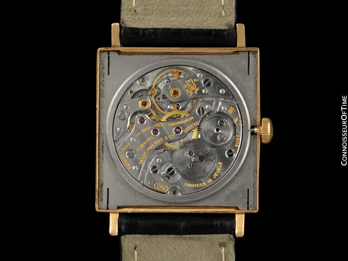1966 Patek Philippe Vintage Mens Ultra Thin 18K Rose Gold Gondolo Watch, Ref. 3503 - Papers