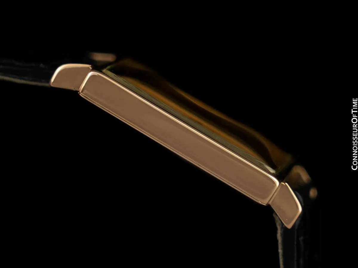1966 Patek Philippe Vintage Mens Ultra Thin 18K Rose Gold Gondolo Watch, Ref. 3503 - Papers