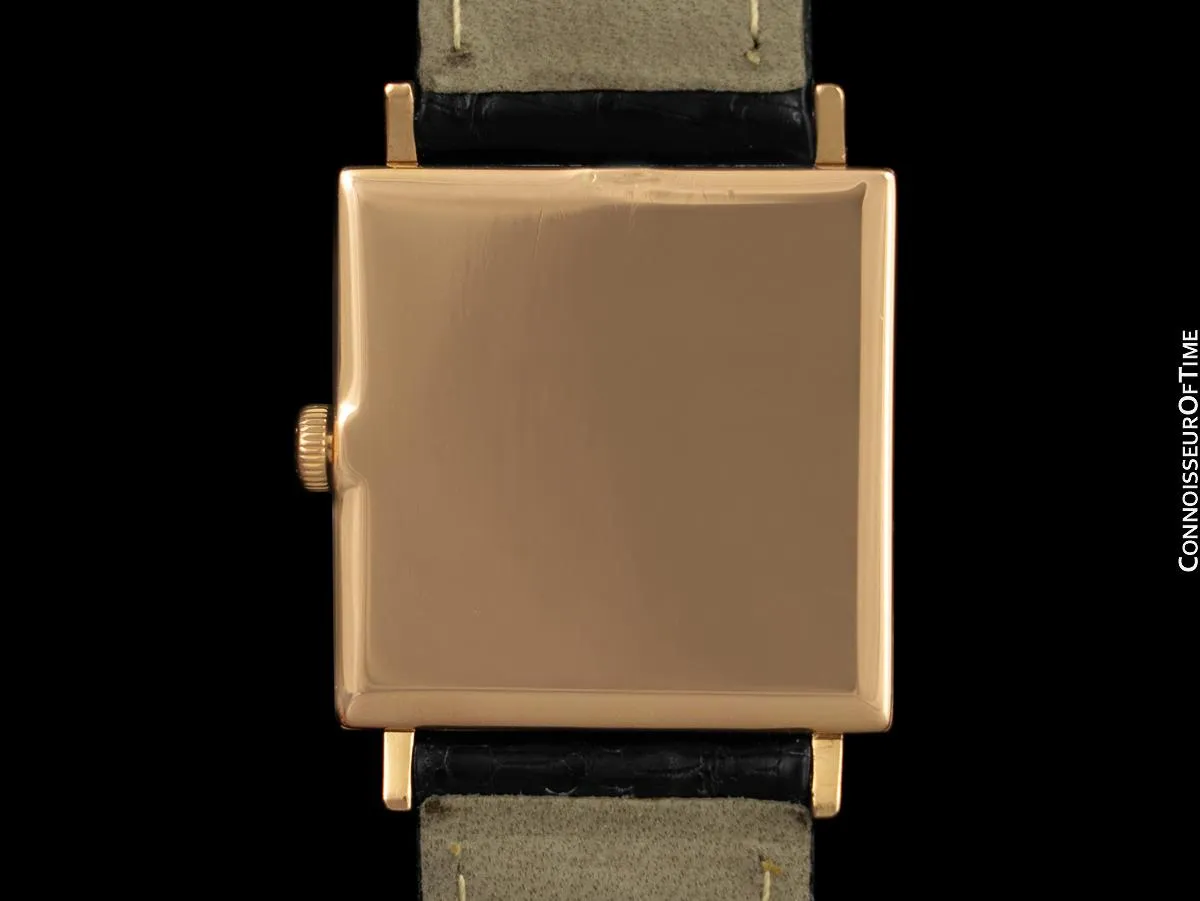 1966 Patek Philippe Vintage Mens Ultra Thin 18K Rose Gold Gondolo Watch, Ref. 3503 - Papers