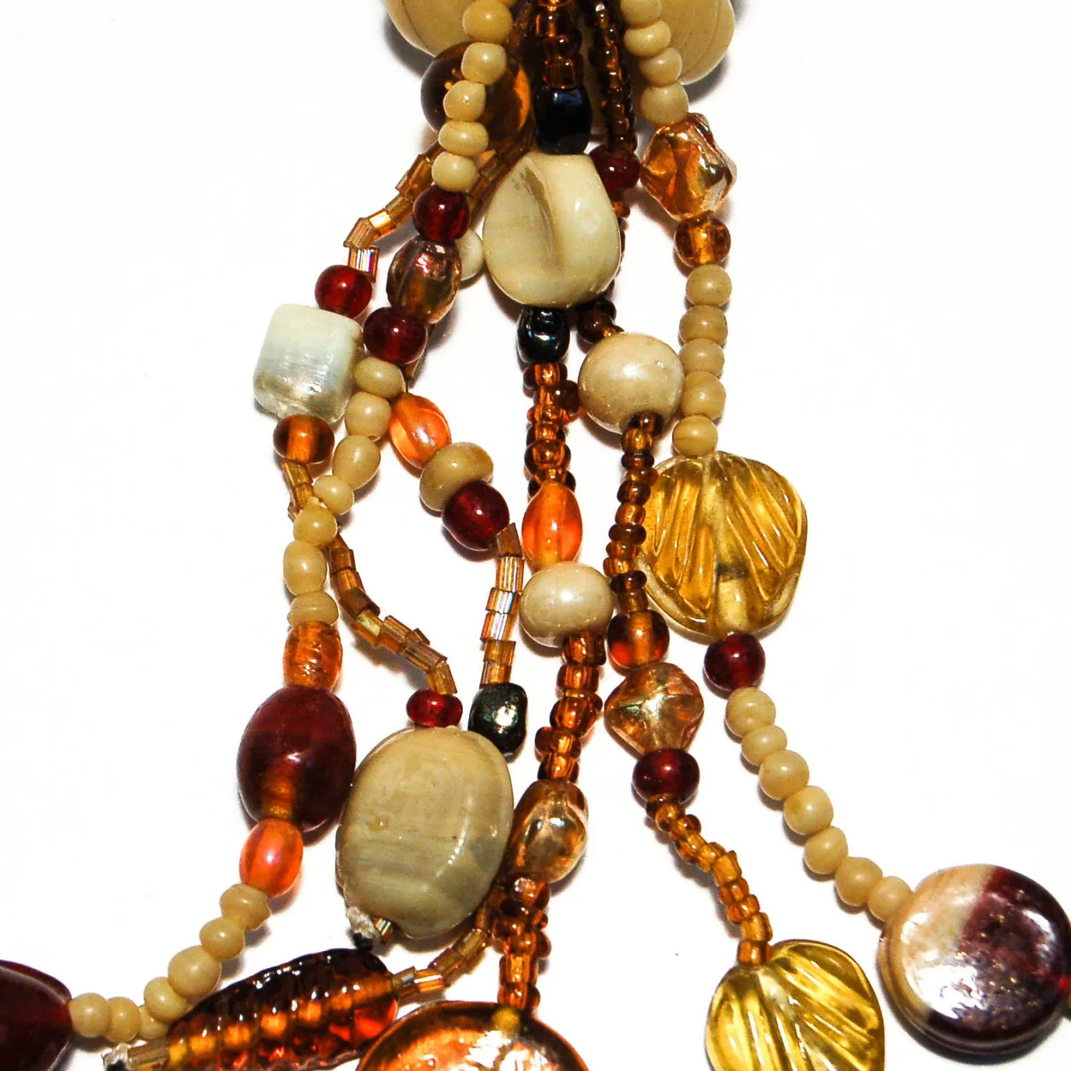 1970's Art Glass Tassel Bracelet