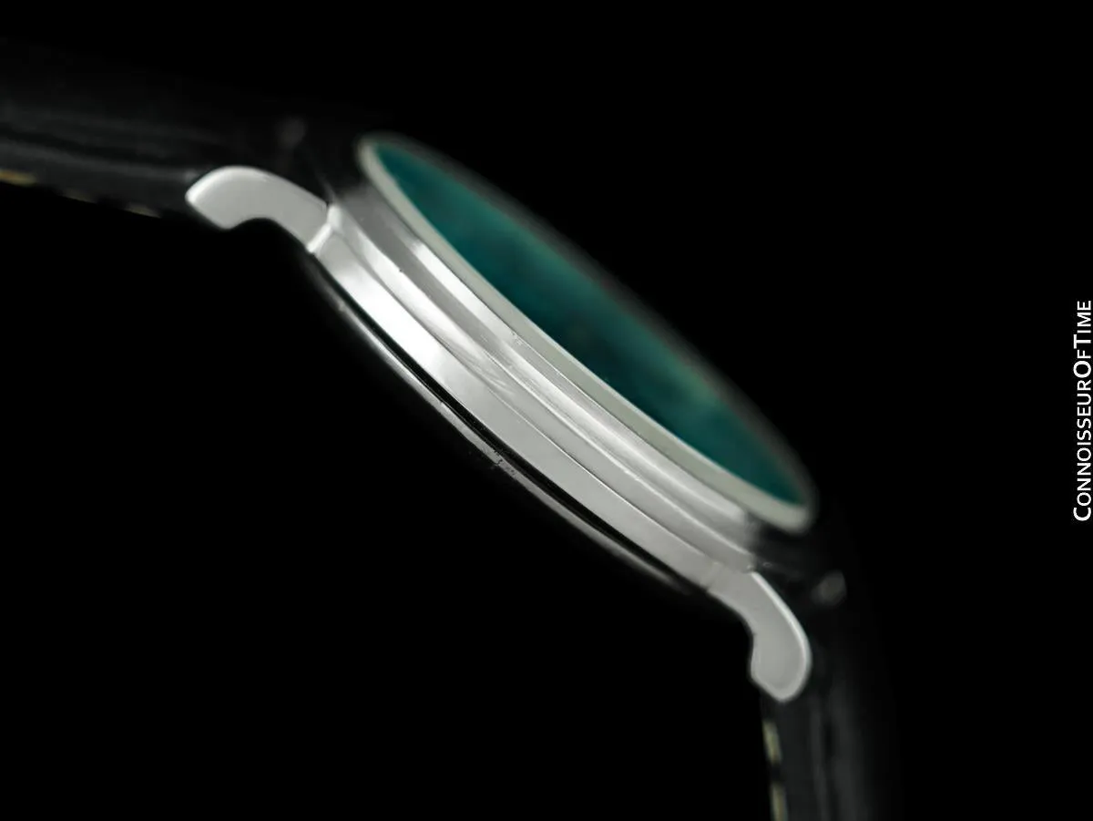 1976 Omega Constellation Mens Vintage Quartz Accuset Watch with Tiffany Blue Dial - Stainless Steel