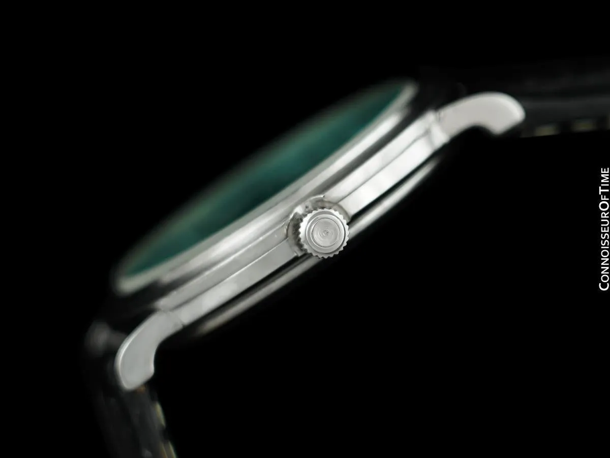 1976 Omega Constellation Mens Vintage Quartz Accuset Watch with Tiffany Blue Dial - Stainless Steel