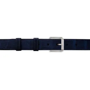 1" Midnight Classic Belt with Denver Casual Buckle in Polished Nickel