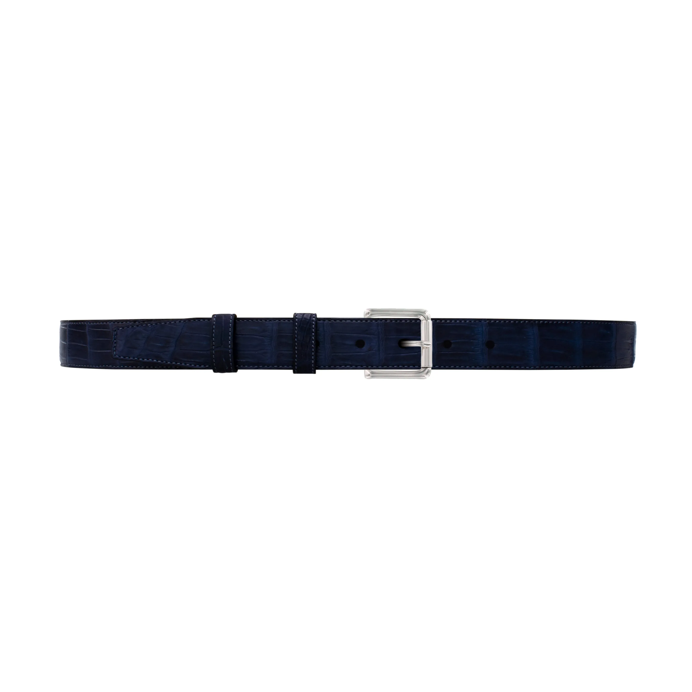1" Midnight Classic Belt with Denver Casual Buckle in Polished Nickel