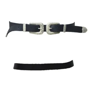 2017 Vintage Elastic PU Leather Corset Belt Fashion Women Lady Vintage Boho Metal Leather Double Buckle Waist Belt Waistband F1