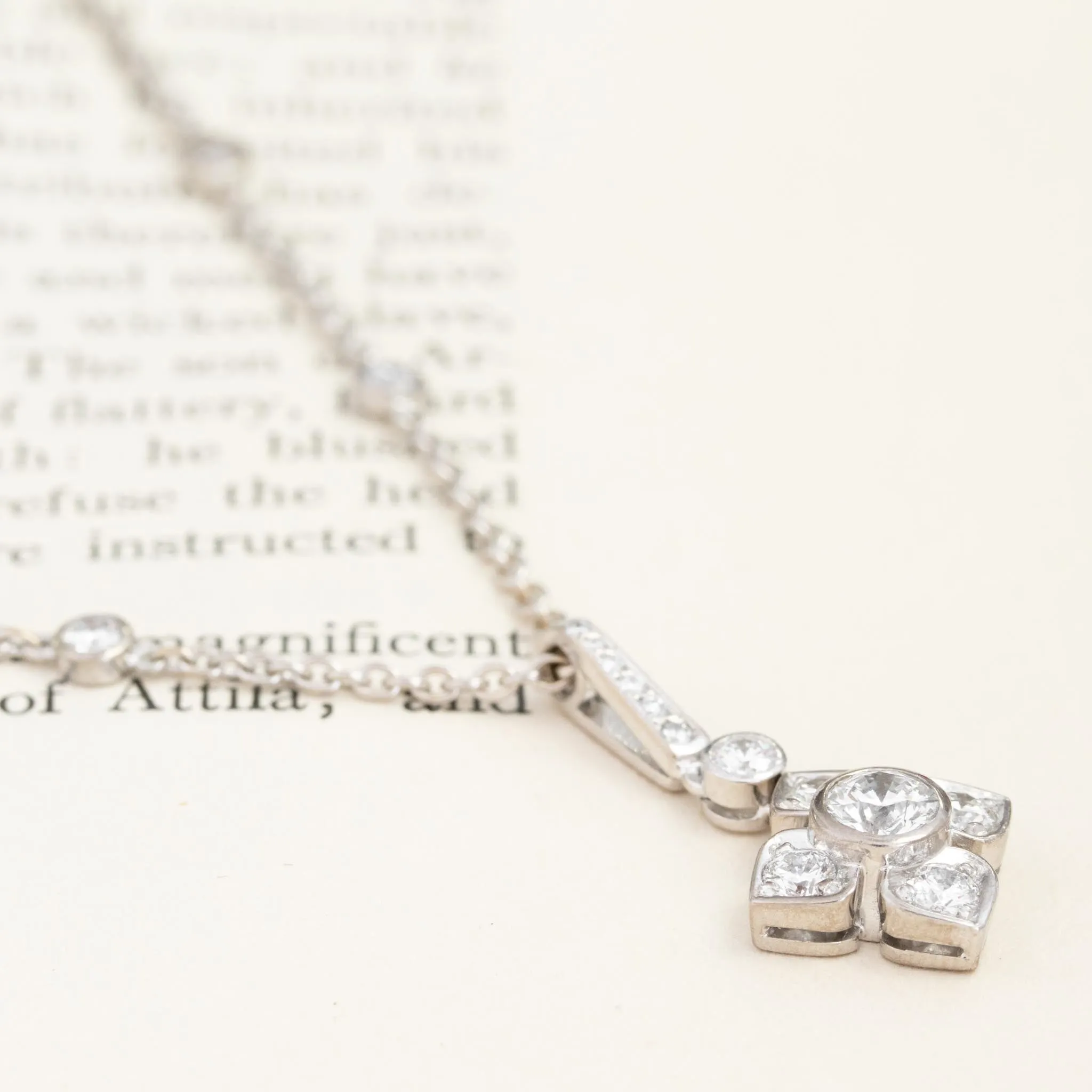 2.08ctw Diamond Floral Pendant Necklace by Graff