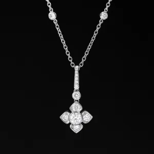 2.08ctw Diamond Floral Pendant Necklace by Graff