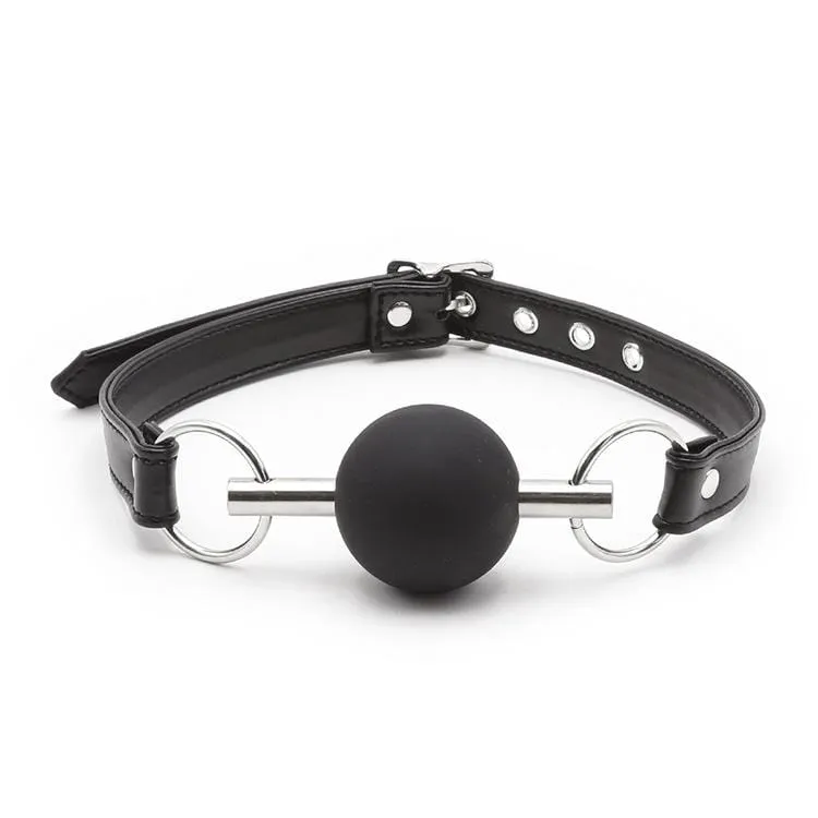 2106MQ      Chomp at the Bit Black Silicone Ball Gag - MEGA Deal