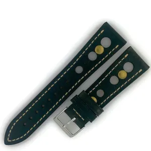 22MM Wax Leather Watch Band