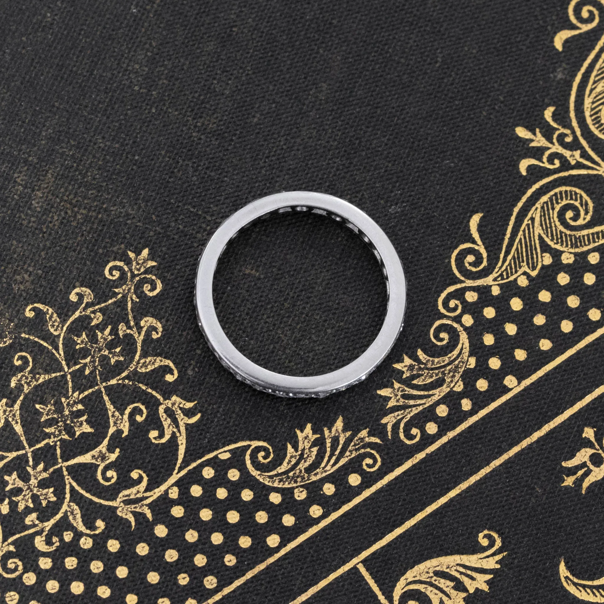 .35ctw Vintage Single Cut Diamond Eternity Band