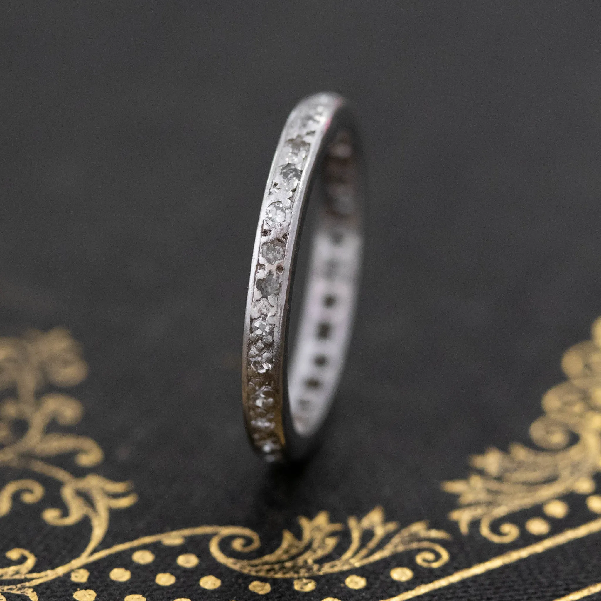 .35ctw Vintage Single Cut Diamond Eternity Band