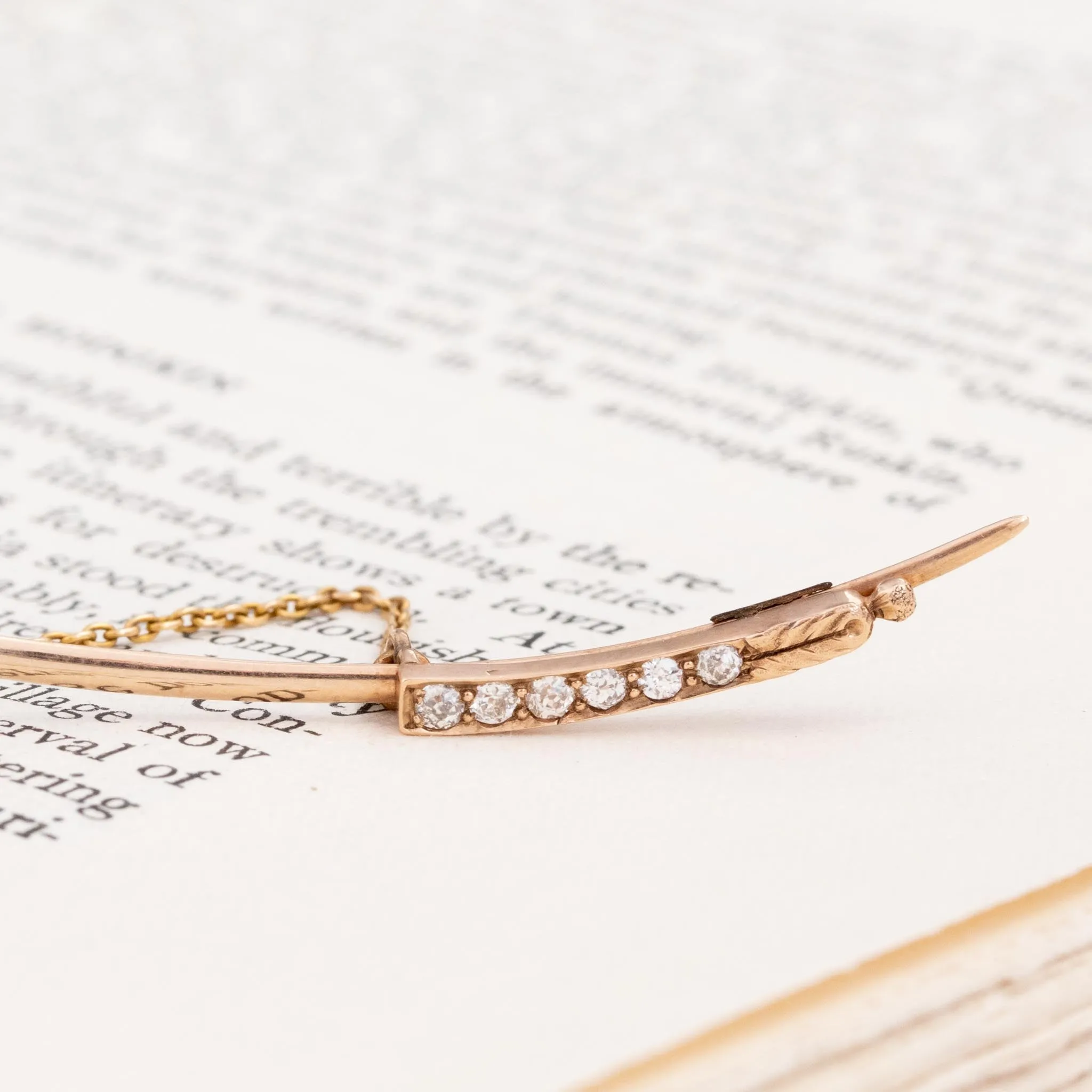 .48ctw Victorian-era Diamond Saber Pin