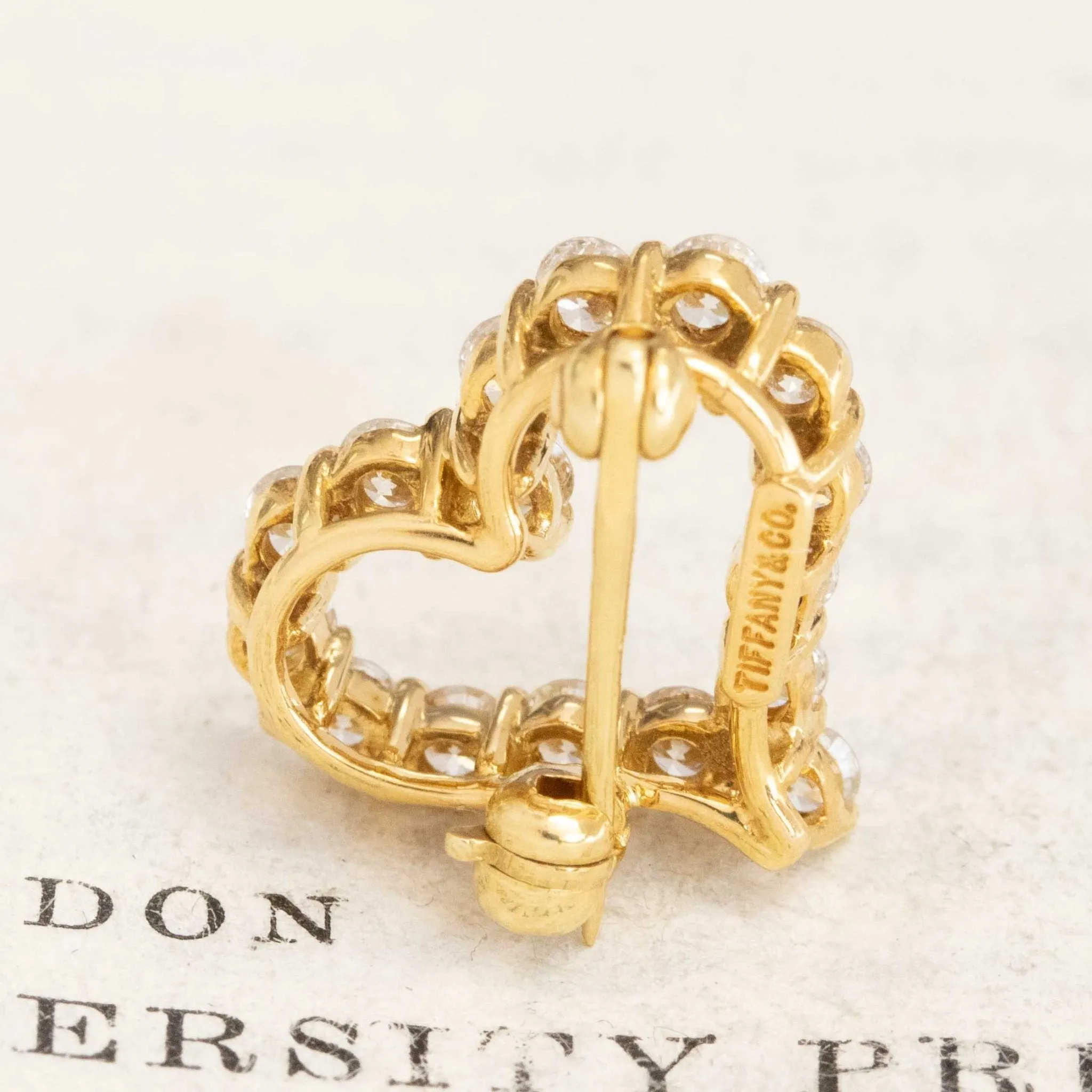 .76ctw Diamond Heart Pin by Tiffany & Co.
