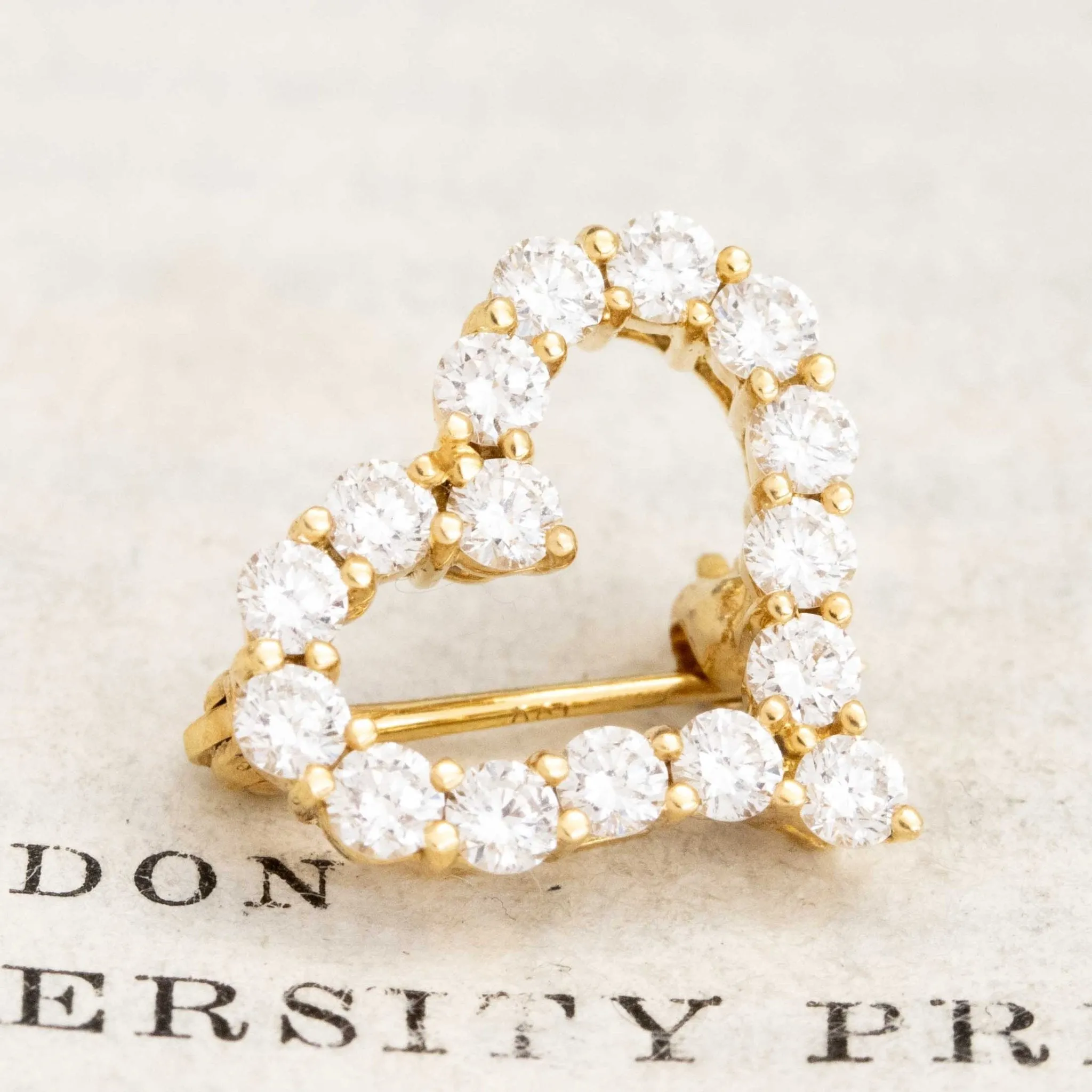 .76ctw Diamond Heart Pin by Tiffany & Co.