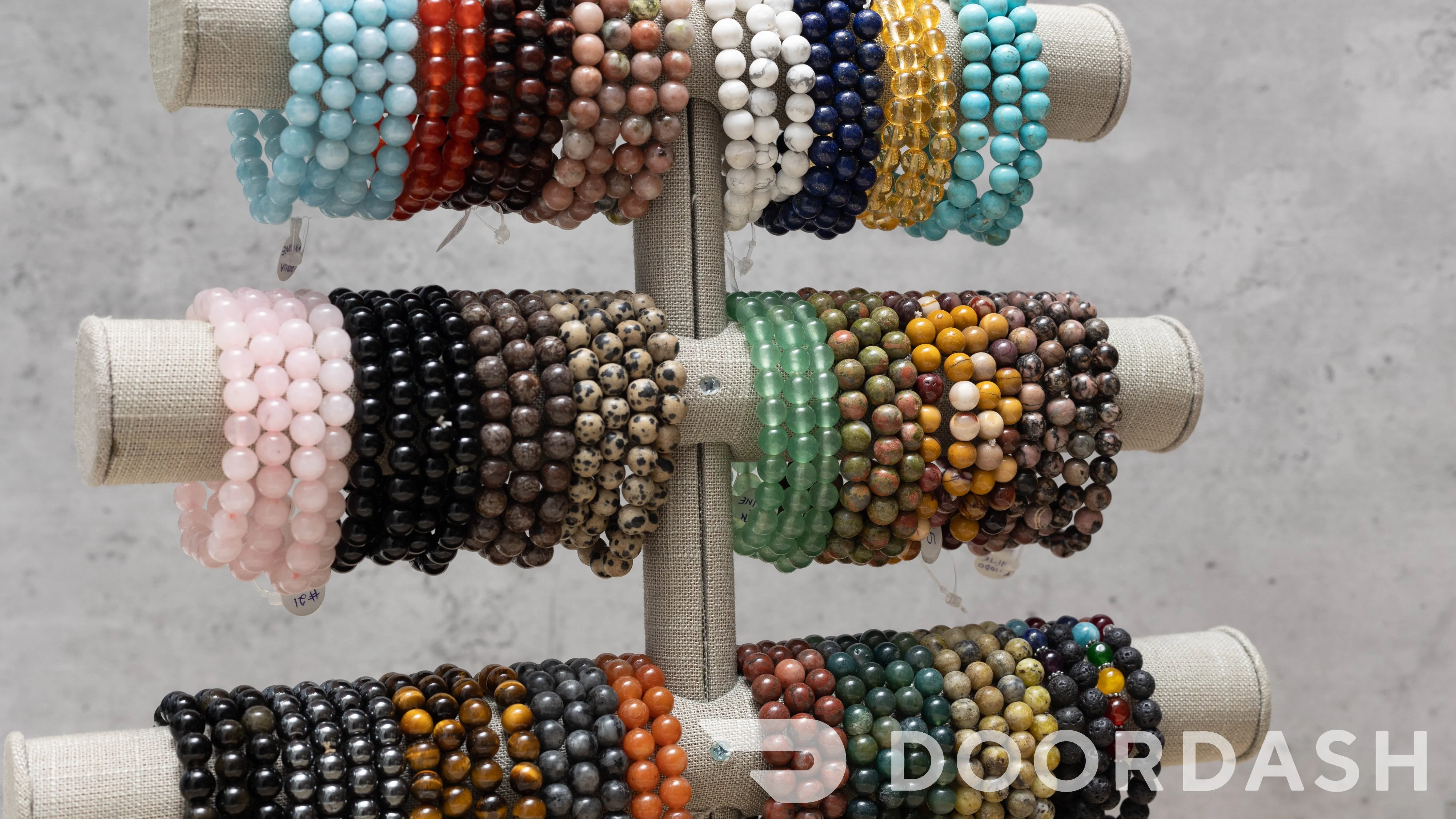 8mm Lava Beaded Elastic Stretch Bracelet for Essential Oils