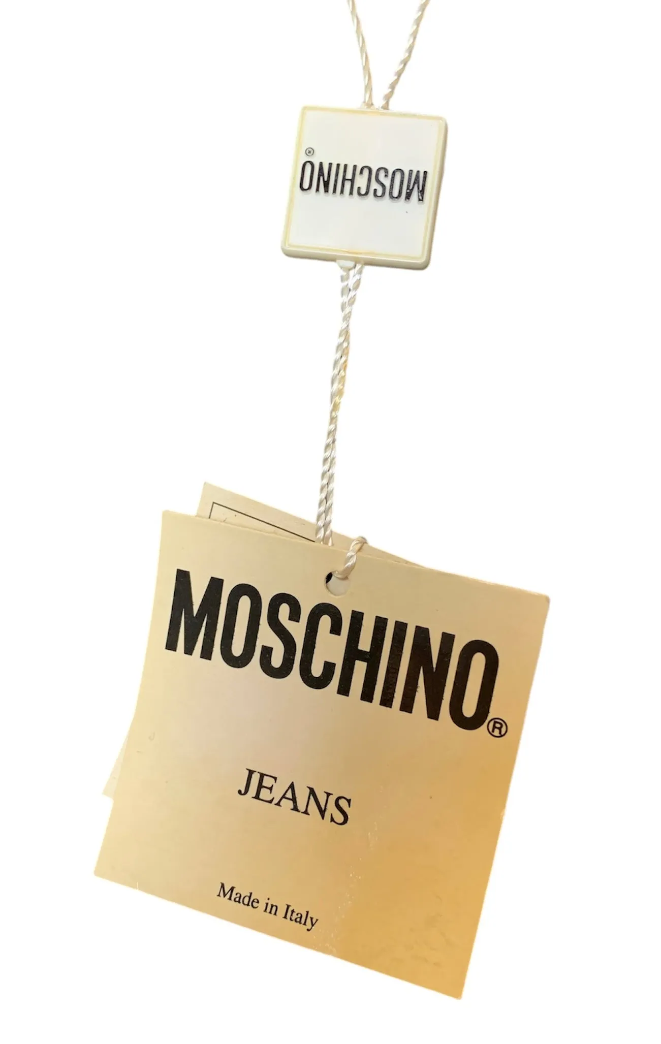 90s Moschino Jeans Faux Leather Brass Hand-Studded Heart Vest