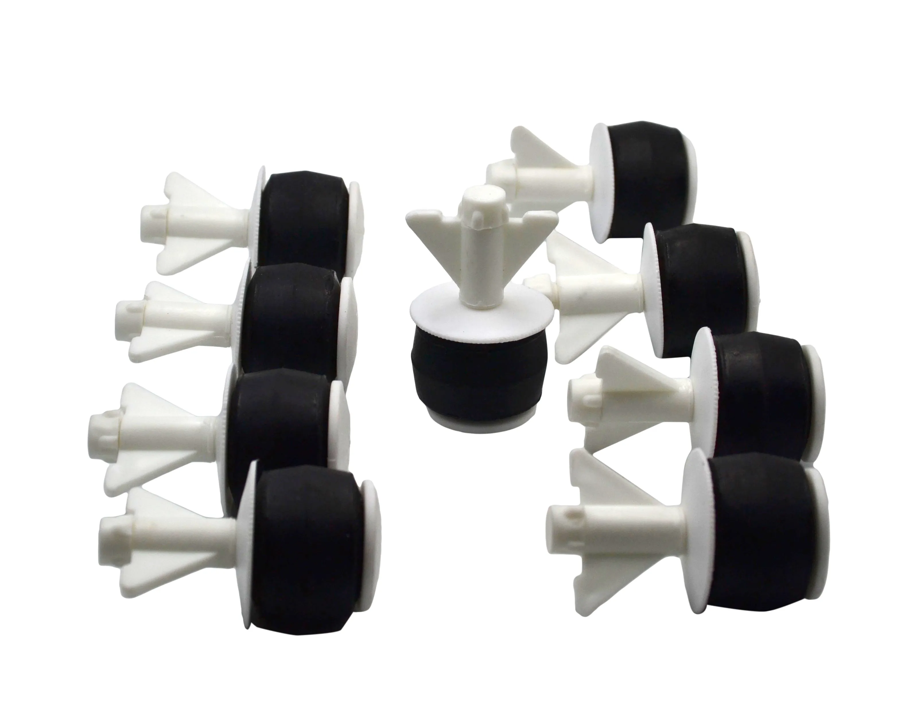 9x Nylon Mechanical Pipe Test Plug Bung with 10mm Bypass 36mm to 45mm