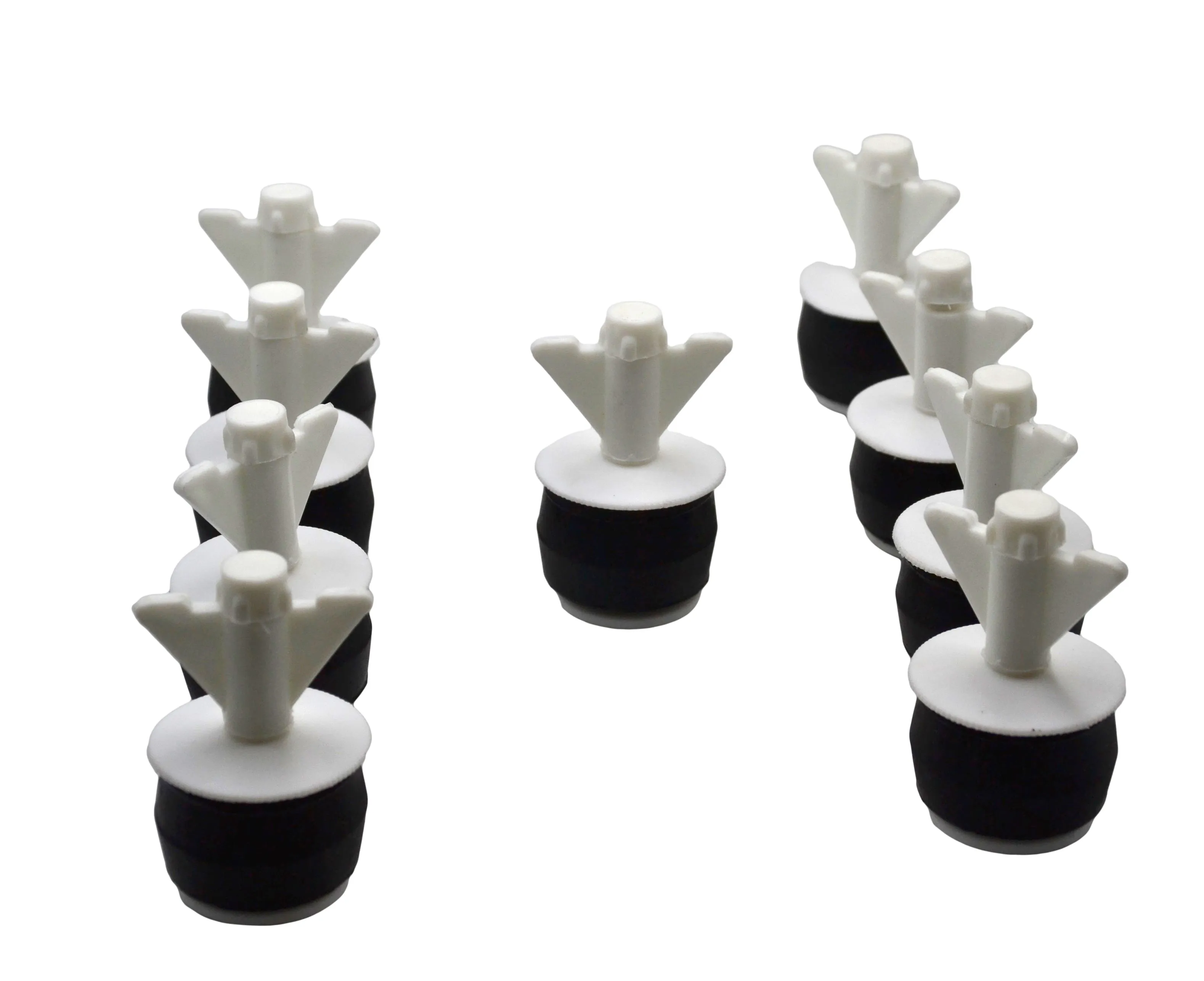 9x Nylon Mechanical Pipe Test Plug Bung with 10mm Bypass 36mm to 45mm